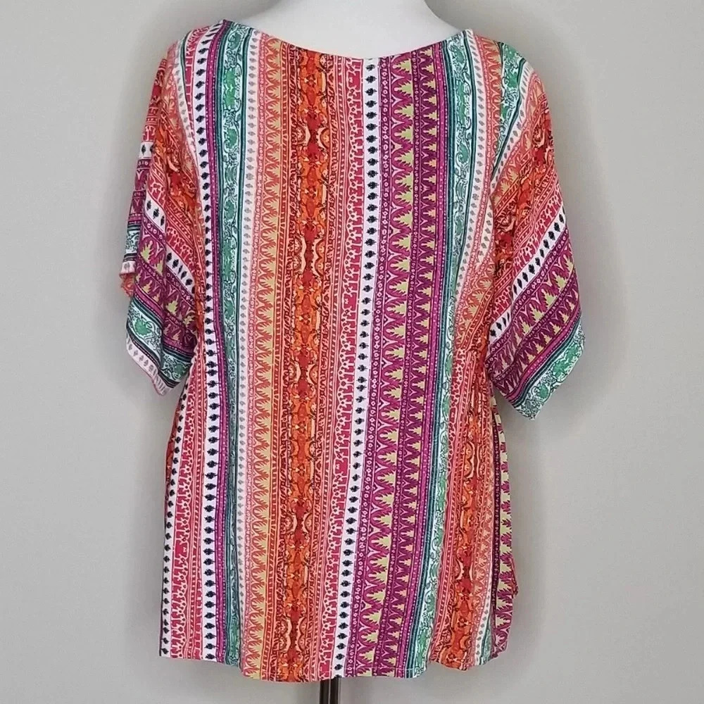 Anthropologie Maeve Milla Printed Tribal Top S - Picture 5 of 8